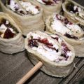 Wraps apéritifs pesto-chèvre-bresaola