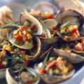 Fricassée de coquillages au lard