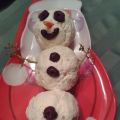 Bonhomme de neige en fromage