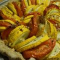 Tarte salée aux courgettes et tomates