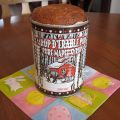 Gâteau à l'érable dans une boîte de conserve
