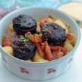Ramequins de pomme de terre et boudin noir