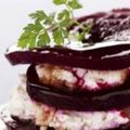 Millefeuille de betteraves et fromage frais