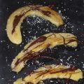 Bananes flambées chocolat et noix de coco