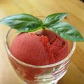 Sorbet fraise et basilic