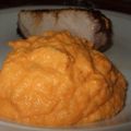 Purée de patates douces au cari