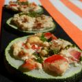 les pizzettes courgette/ricotta