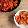 Petits dés de tofu à la sauce aigre-douce
