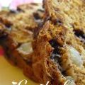 Pain aux bananes, poires et chocolat 
