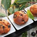 Muffins cerise-chocolat blanc