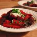 Betteraves et carottes façon borscht