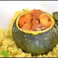 Courgettes farcies aux merguez