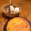 Gâteau basque fourré à la crème pâtissière