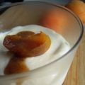 Crème mascarpone et abricots poêlés au cognac
