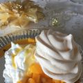 La pavlova à la mangue, coulis de maracujas