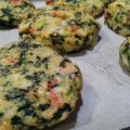 GALETTES DE POMMES ET TERRE, ÉPINARDS ET FROMAGE