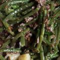 Salade de queue de bœuf et de haricots verts