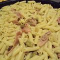 Minis pennes sauce asperge, jambon cru et[...]