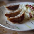 Raviolis grillés potimarron-cacahuète