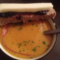 Gazpacho de potiron et jambon sec espagnol,[...]
