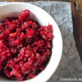 Relish de canneberges fraîches