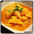 Curry rouge à la mangue et aux crevettes