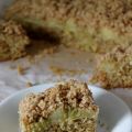 Crumble cake à la rhubarbe