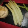 MOUSSE DE PARMESAN, ASPERGES ET RADIS VAPEUR!!