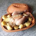 Poulet au cidre, thym, laurier, Recette Ptitchef