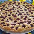 Tarte aux framboises et noisettes
