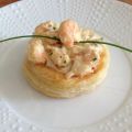 Tartelettes aux langoustines flambées au Cognac