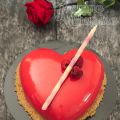Le cœur rouge vif