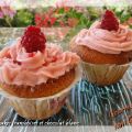 Cupcakes framboises chocolat blanc sans gluten