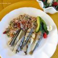Éperlans marinés, cuits au barbecue