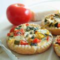 Tarte tomates, courgettes & fromage
