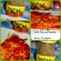 tarte fine aux tomates-mozzarella et pignons