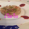 Arroz com carne pimentos e tomate