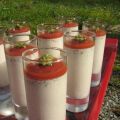 Panacotta olives et basilic, gelée de tomates,[...]