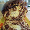 Cake marbré chocolat - orange