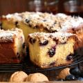 Crumble cake aux raisins noirs
