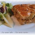 Tourte aux noix de st Jacques et poireaux