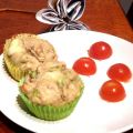 Muffins noix et oignons verts, coeur coulant de[...]