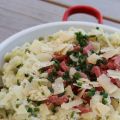 Risotto Courgettes - Petits pois et Bacon