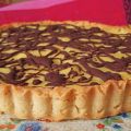 La tarte à l'orange striée de chocolat