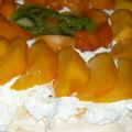 Pavlova aux pêches