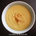 Soupe de patate douce aux épices et lait de coco