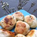 Brioches aux oignons façon bao buns (vegan).