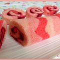 Gateau roulé à la framboise... so girly !