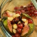 Figues aux groseilles et pignons de pin