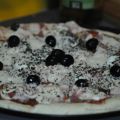 Pizza  du vendredi soir- mozzarella et pancetta